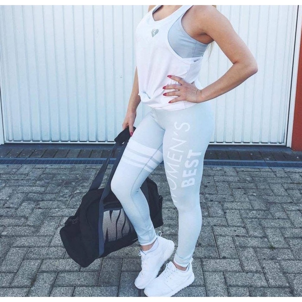 Like‎ new Women's best medium white gray Leggings